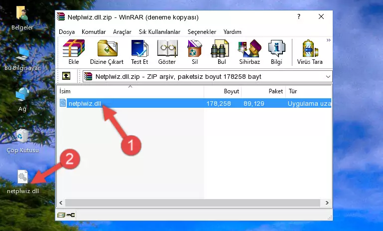 Program kurulum dizinine Netplwiz.dll dosyasını kopyalama.
