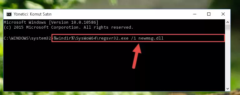 Newmsg.dll dosyasının bozuk kaydını Kayıt Defterinden kaldırma (64 Bit için)