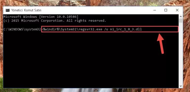 Ni_irc_1_0_3.dll kütüphanesi için yeni kayıt oluşturma