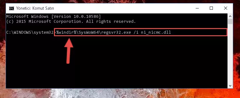 Ni_nicmc.dll dosyasının Windows Kayıt Defterindeki sorunlu kaydını silme