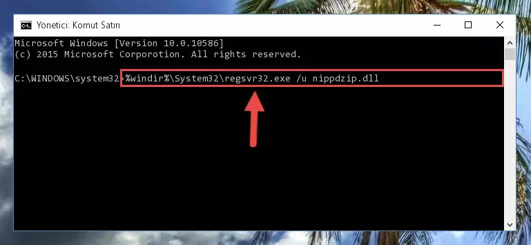 Nippdzip.dll dosyası için Windows Kayıt Defterinde yeni kayıt oluşturma