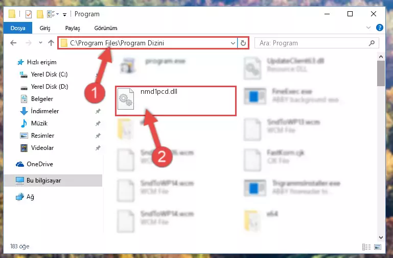Nmd1pcd.dll dosyasının bozuk kaydını Windows Kayıt Defterinden kaldırma (64 Bit için)