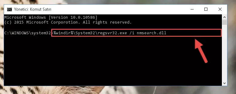 Nmsearch.dll kütüphanesinin kaydını sistemden kaldırma