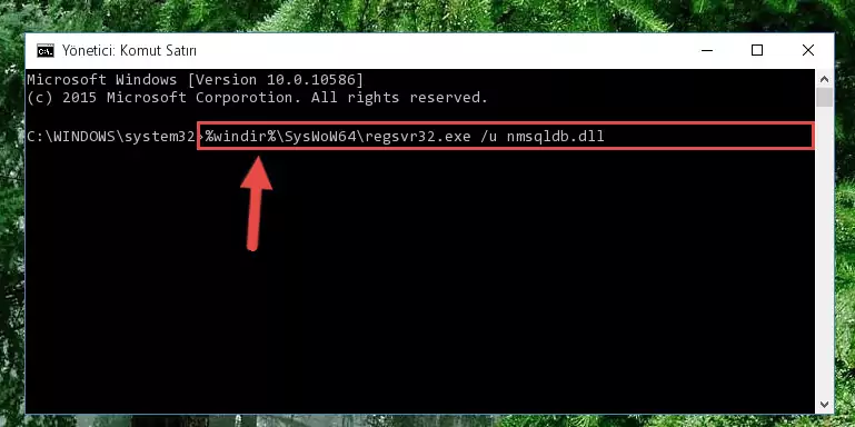 Nmsqldb.dll kütüphanesi için Windows Kayıt Defterinde yeni kayıt oluşturma