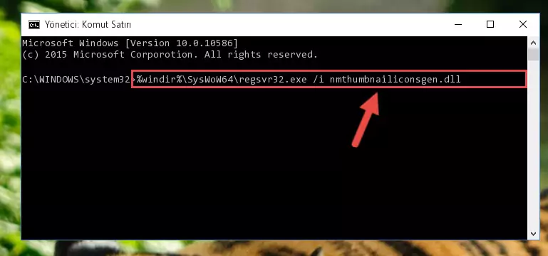 Nmthumbnailiconsgen.dll kütüphanesinin bozuk kaydını Windows Kayıt Defterinden kaldırma (64 Bit için)