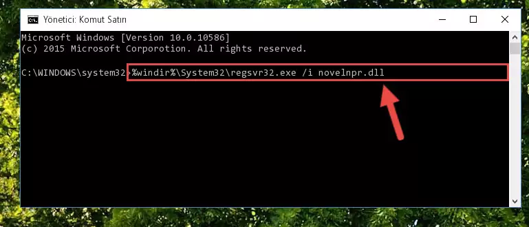 Novelnpr.dll dosyasını sisteme tekrar kaydetme (64 Bit için)