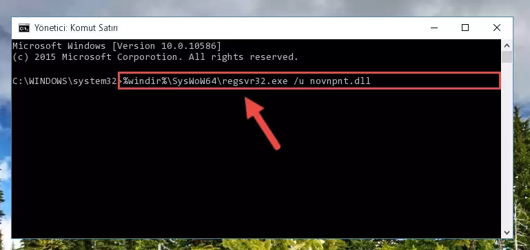 Novnpnt.dll dosyası için Regedit (Windows Kayıt Defteri) üzerinde temiz kayıt oluşturma