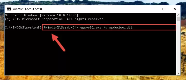 Npdocbox.dll kütüphanesi için Regedit (Windows Kayıt Defteri) üzerinde temiz kayıt oluşturma