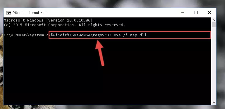 Nsp.dll dosyasının sorunlu kaydını Regedit'den kaldırma (64 Bit için)