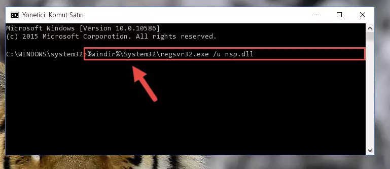 Nsp.dll dosyası için Regedit (Windows Kayıt Defteri) üzerinde temiz kayıt oluşturma