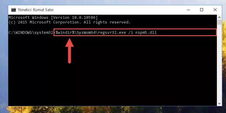 Nspm5.dll dosyasının bozuk kaydını Kayıt Defterinden kaldırma (64 Bit için)