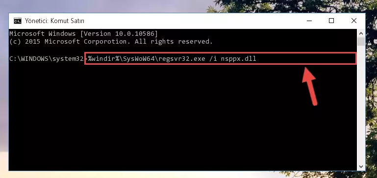 Nsppx.dll kütüphanesinin bozuk kaydını Kayıt Defterinden kaldırma (64 Bit için)