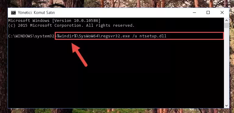 Ntsetup.dll dosyası için Regedit (Windows Kayıt Defteri) üzerinde temiz kayıt oluşturma
