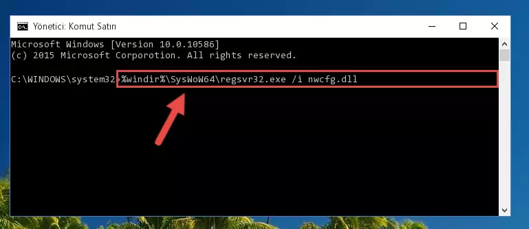 Nwcfg.dll dosyasının bozuk kaydını Windows Kayıt Defterinden kaldırma (64 Bit için)