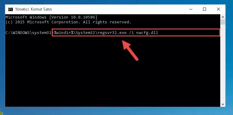 Nwcfg.dll dosyasının Windows Kayıt Defterindeki sorunlu kaydını silme