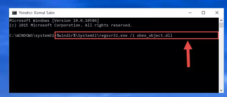 Obex_object.dll dosyasının Windows Kayıt Defteri üzerindeki sorunlu kaydını temizleme