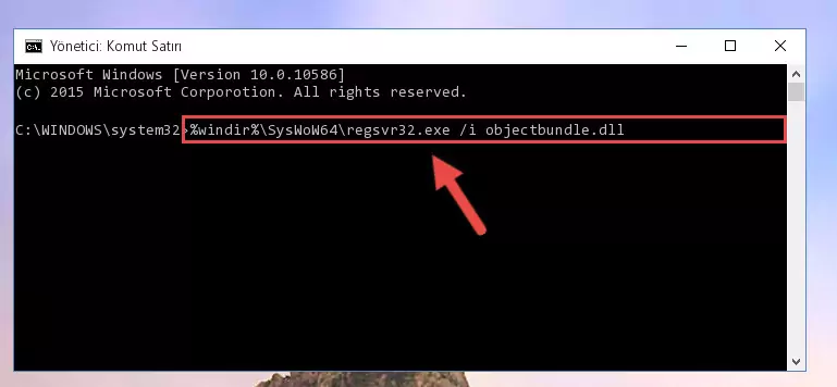 Objectbundle.dll kütüphanesinin bozuk kaydını Windows Kayıt Defterinden kaldırma (64 Bit için)