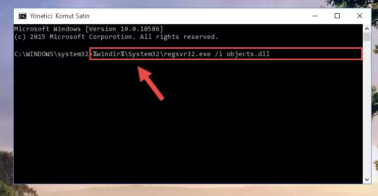 Objects.dll kütüphanesinin Windows Kayıt Defterindeki sorunlu kaydını silme