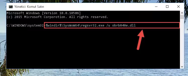 Obrb040e.dll dosyası için temiz ve doğru kayıt yaratma (64 Bit için)