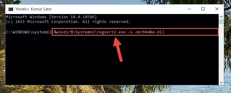 Obrb040e.dll dosyası için Regedit (Windows Kayıt Defteri) üzerinde temiz kayıt oluşturma