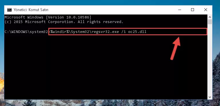 Oc25.dll kütüphanesinin Windows Kayıt Defterindeki sorunlu kaydını silme