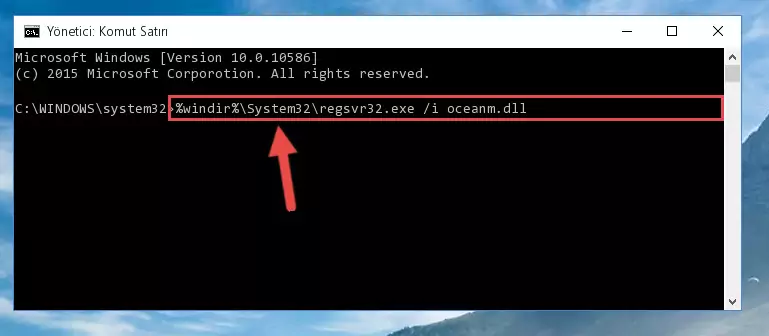 Oceanm.dll dosyasının Windows Kayıt Defteri üzerindeki sorunlu kaydını temizleme