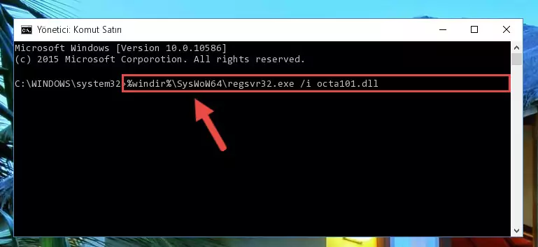 Octa101.dll dosyasının bozuk kaydını Windows Kayıt Defterinden kaldırma (64 Bit için)