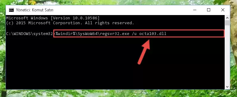 Octa103.dll dosyası için Regedit (Windows Kayıt Defteri) üzerinde temiz kayıt oluşturma