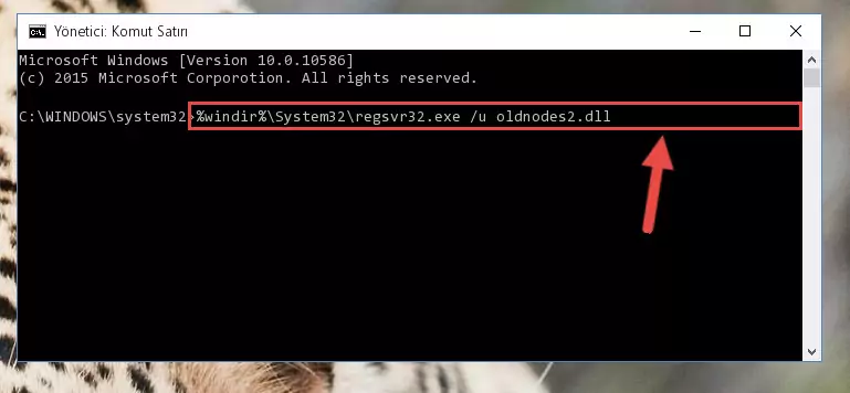Oldnodes2.dll dosyasını sisteme tekrar kaydetme