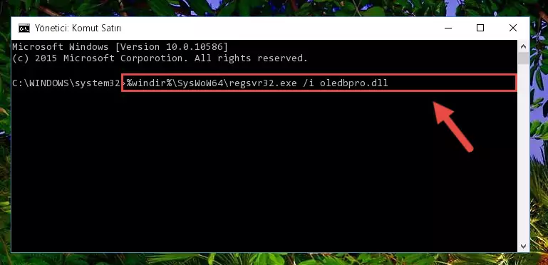 Oledbpro.dll dosyasının bozuk kaydını Kayıt Defterinden kaldırma (64 Bit için)