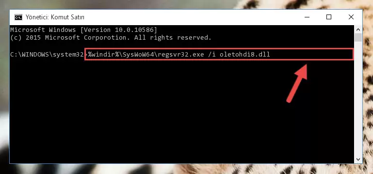 Oletohdi8.dll dosyasının Windows Kayıt Defterindeki sorunlu kaydını silme