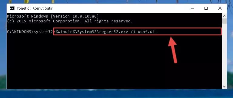 Ospf.dll dosyası için temiz kayıt oluşturma (64 Bit için)