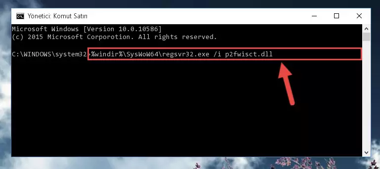 P2fwisct.dll kütüphanesinin Windows Kayıt Defteri üzerindeki sorunlu kaydını temizleme