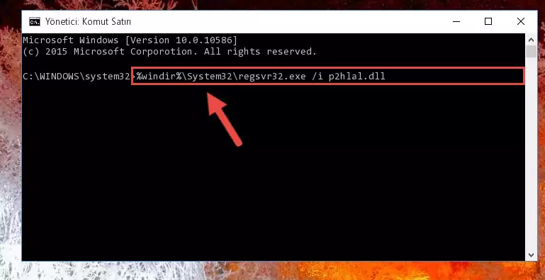 P2hlal.dll kütüphanesinin Windows Kayıt Defteri üzerindeki sorunlu kaydını temizleme