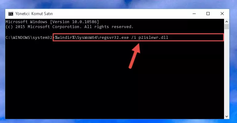 P2islewr.dll dosyasının Windows Kayıt Defteri üzerindeki sorunlu kaydını temizleme