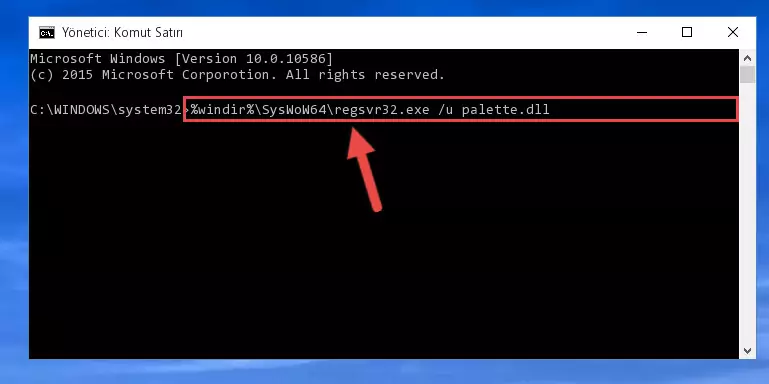 Palette.dll dosyası için Regedit (Windows Kayıt Defteri) üzerinde temiz kayıt oluşturma