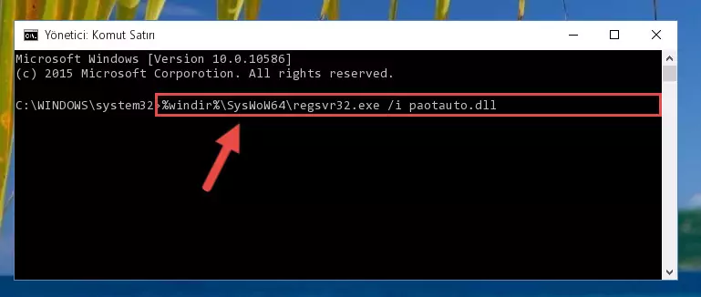Paotauto.dll dosyasının sorunlu kaydını Regedit'den kaldırma (64 Bit için)