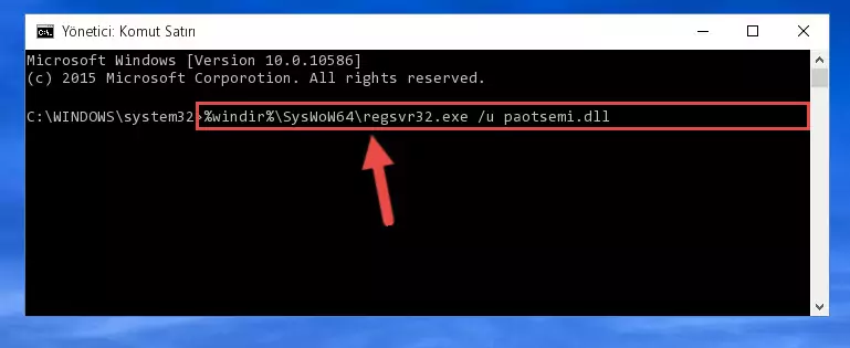 Paotsemi.dll dosyası için Windows Kayıt Defterinde yeni kayıt oluşturma