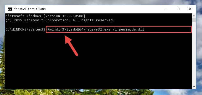 Peuimode.dll dosyasının Windows Kayıt Defteri üzerindeki sorunlu kaydını temizleme