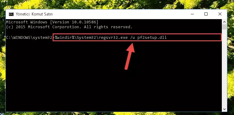 Pf2setup.dll dosyası için Windows Kayıt Defterinde yeni kayıt oluşturma