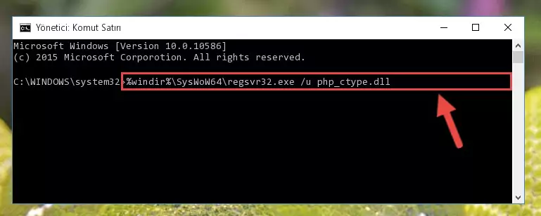 Php_ctype.dll dosyası için Windows Kayıt Defterinde yeni kayıt oluşturma