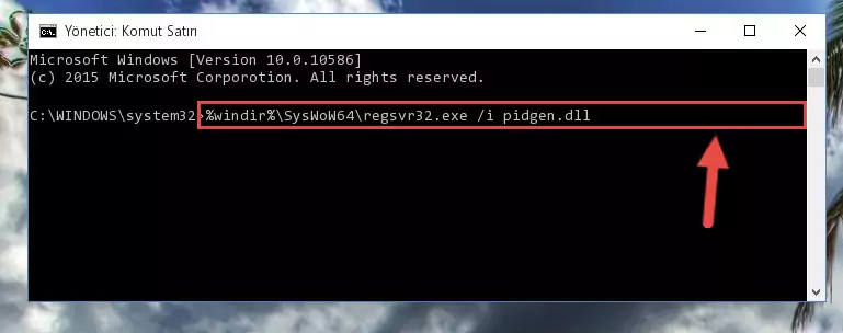 Pidgen.dll dosyasının bozuk kaydını Windows Kayıt Defterinden kaldırma (64 Bit için)