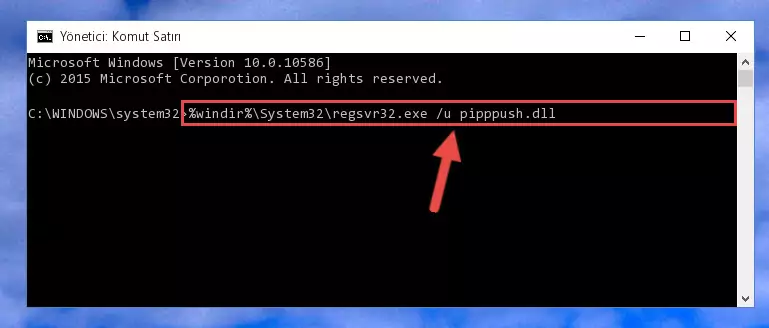 Pipppush.dll kütüphanesi için Regedit (Windows Kayıt Defteri) üzerinde temiz kayıt oluşturma