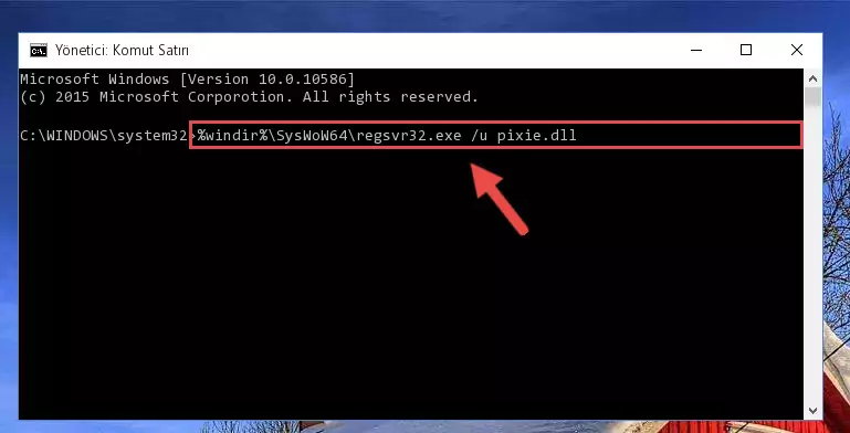 Pixie.dll dosyası için Regedit (Windows Kayıt Defteri) üzerinde temiz kayıt oluşturma