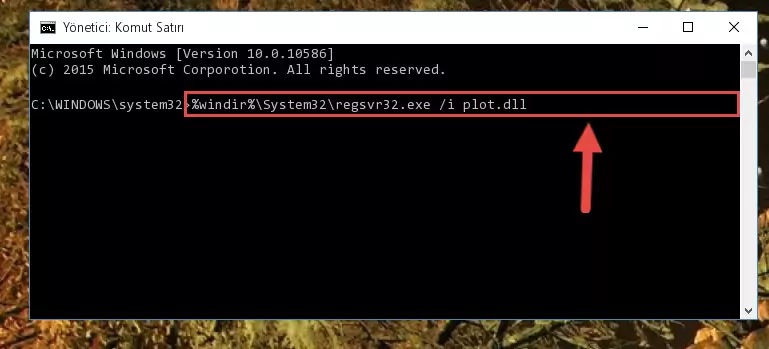 Plot.dll dosyasının Windows Kayıt Defterindeki sorunlu kaydını silme