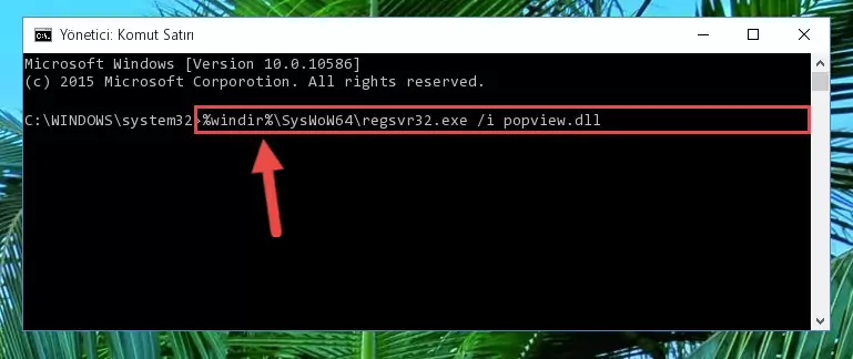 Popview.dll dosyasının Windows Kayıt Defteri üzerindeki sorunlu kaydını temizleme