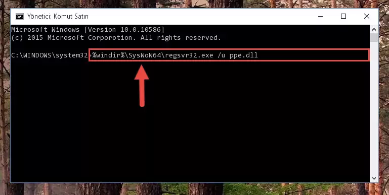 Ppe.dll dosyası için Regedit (Windows Kayıt Defteri) üzerinde temiz kayıt oluşturma