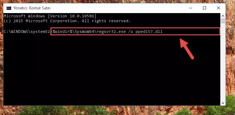 Ppedit7.dll kütüphanesi için Regedit (Windows Kayıt Defteri) üzerinde temiz kayıt oluşturma