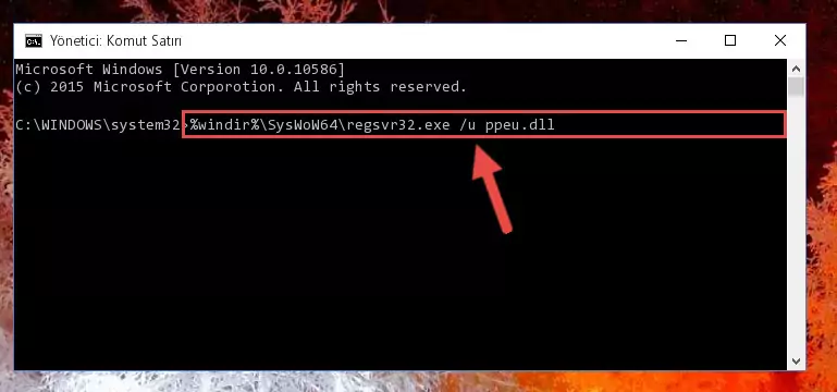 Ppeu.dll dosyası için Windows Kayıt Defterinde yeni kayıt oluşturma