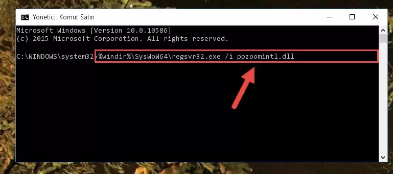 Ppzoomintl.dll kütüphanesinin bozuk kaydını Kayıt Defterinden kaldırma (64 Bit için)